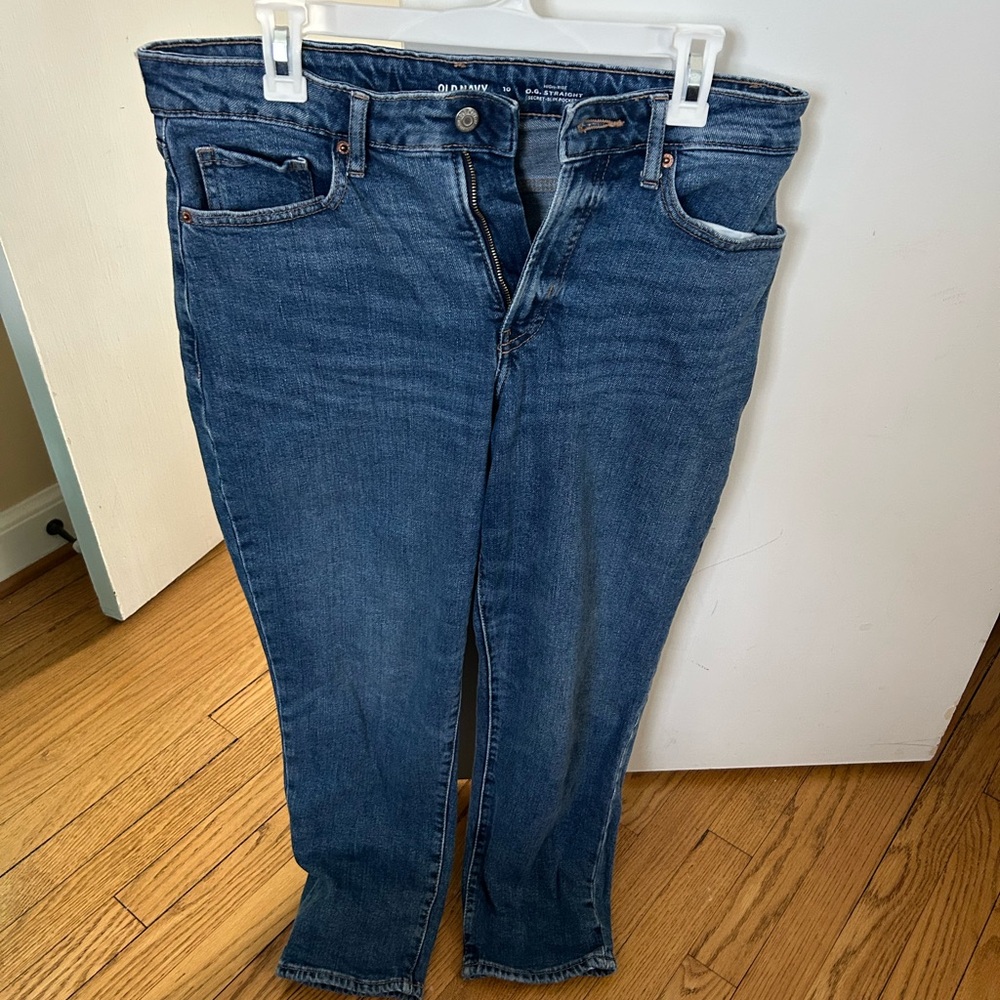 Old Navy women’s Dark Blue Straight Jeans